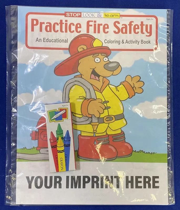 Practice Fire Safety Coloring Book Fun Pack — view 3