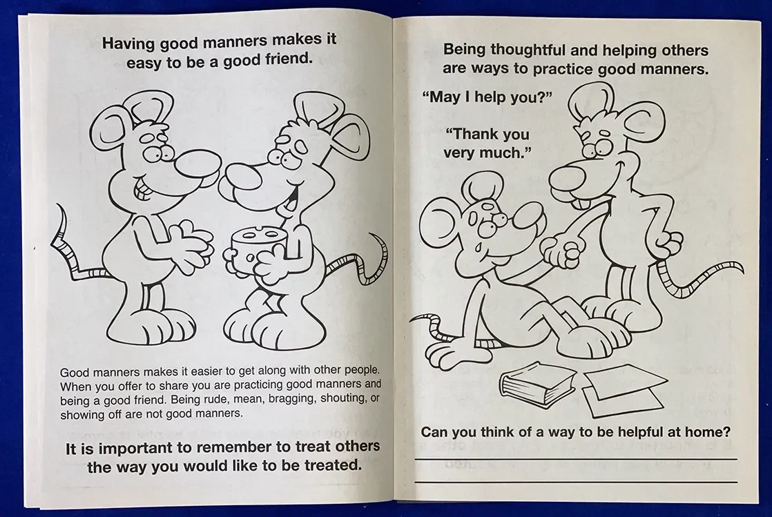 Practice Good Manners Coloring Book — view 2