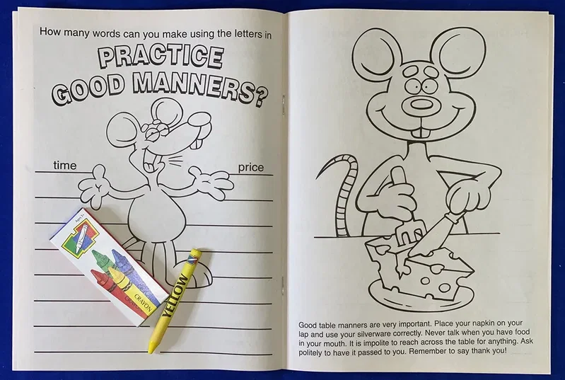 Practice Good Manners Coloring Book — view 3