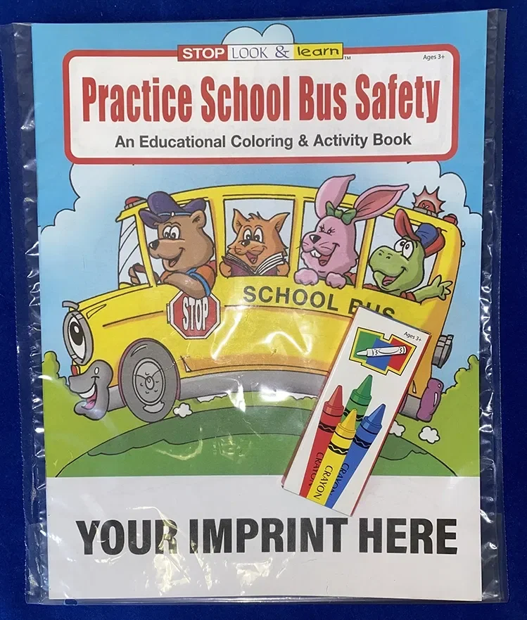 Practice School Bus Safety Coloring Book — view 3