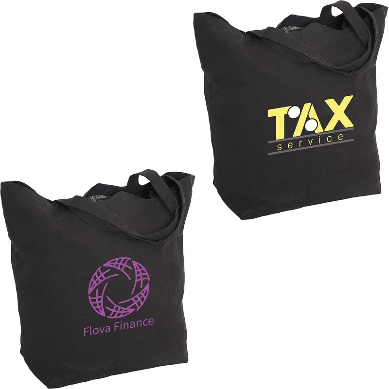 12oz Cotton Canvas Tote Bag: Premium 20" W X 17.5" H