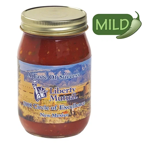 Premium 16 oz Glass Jar Salsa Server — view 3