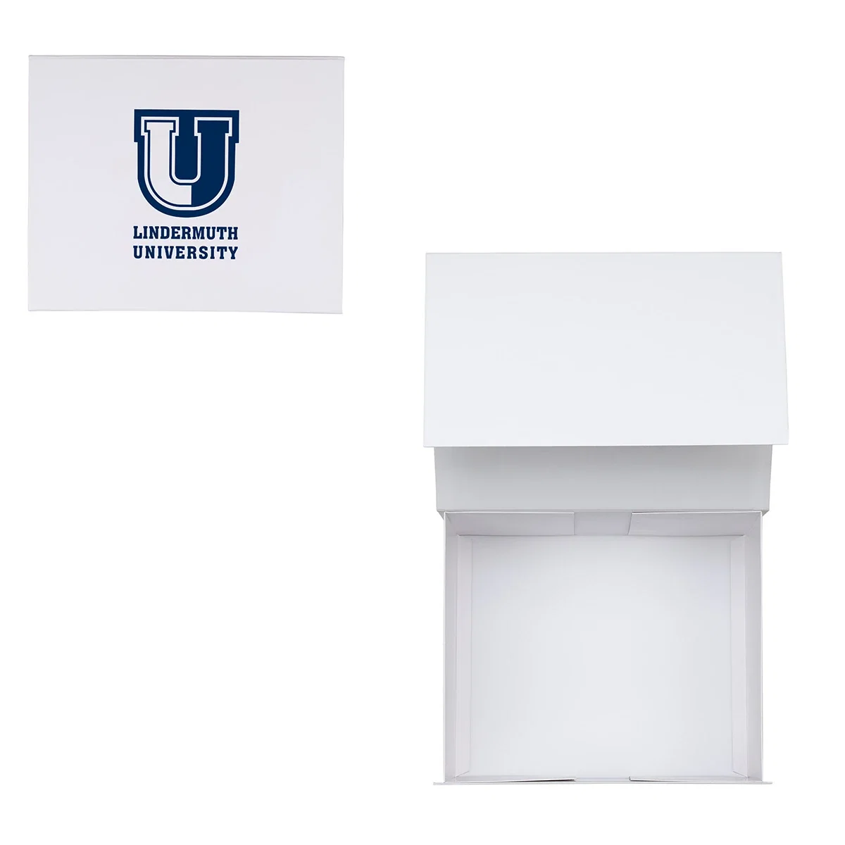 Premium Magnetic Closure Gift Box opened to show the interior lining, small size