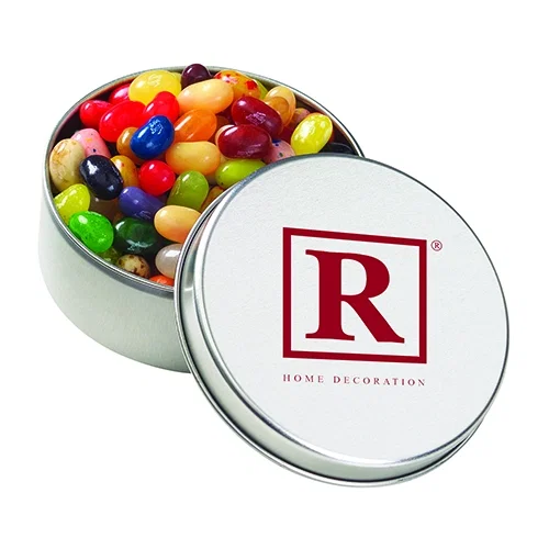 Premium Large Round Tin Container with Lid — view 7
