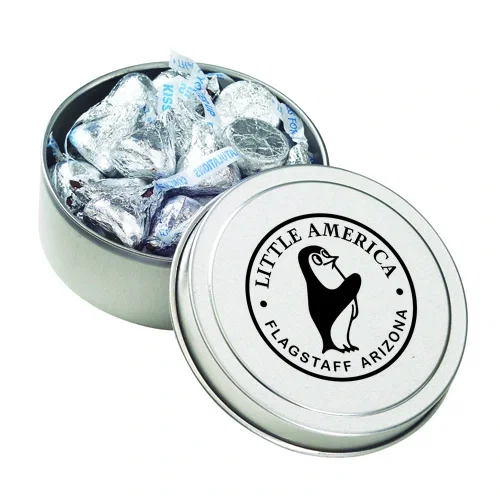 Premium Large Round Tin Container with Lid — view 8