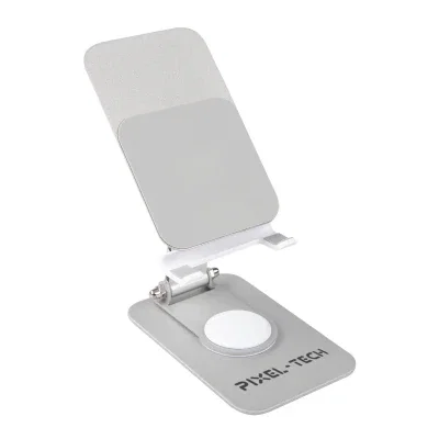 Metal hinge detail that adjusts the viewing angle