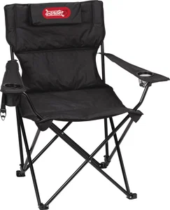 Padded Reclining Camping Chair, 400 lb Steel Frame