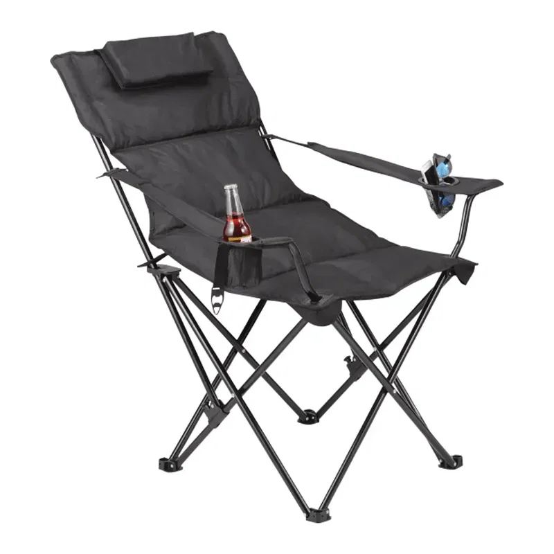 Premium Padded Foldable Outdoor Reclining Camping Chair (400lb Capacity) — view 7