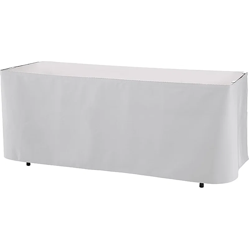 Premium Polyester, All Over Full Color Table Skirt, 3 sided, 6 foot — view 2