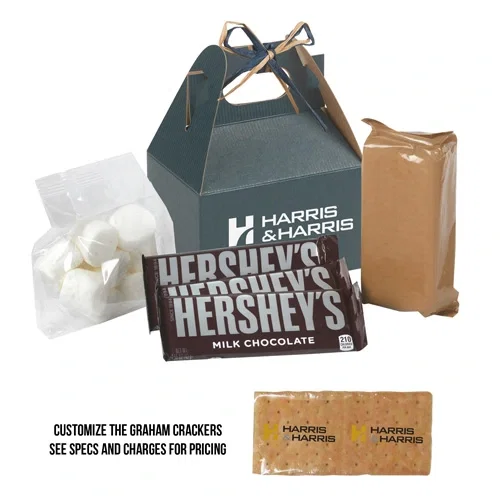 Premium S'mores Kit in a Festive Gable Box — view 4