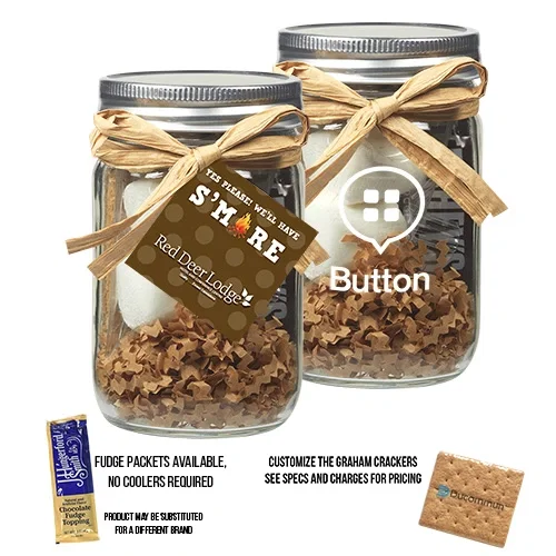 Premium S'mores Kit in Mason Jar Gift Set — view 2