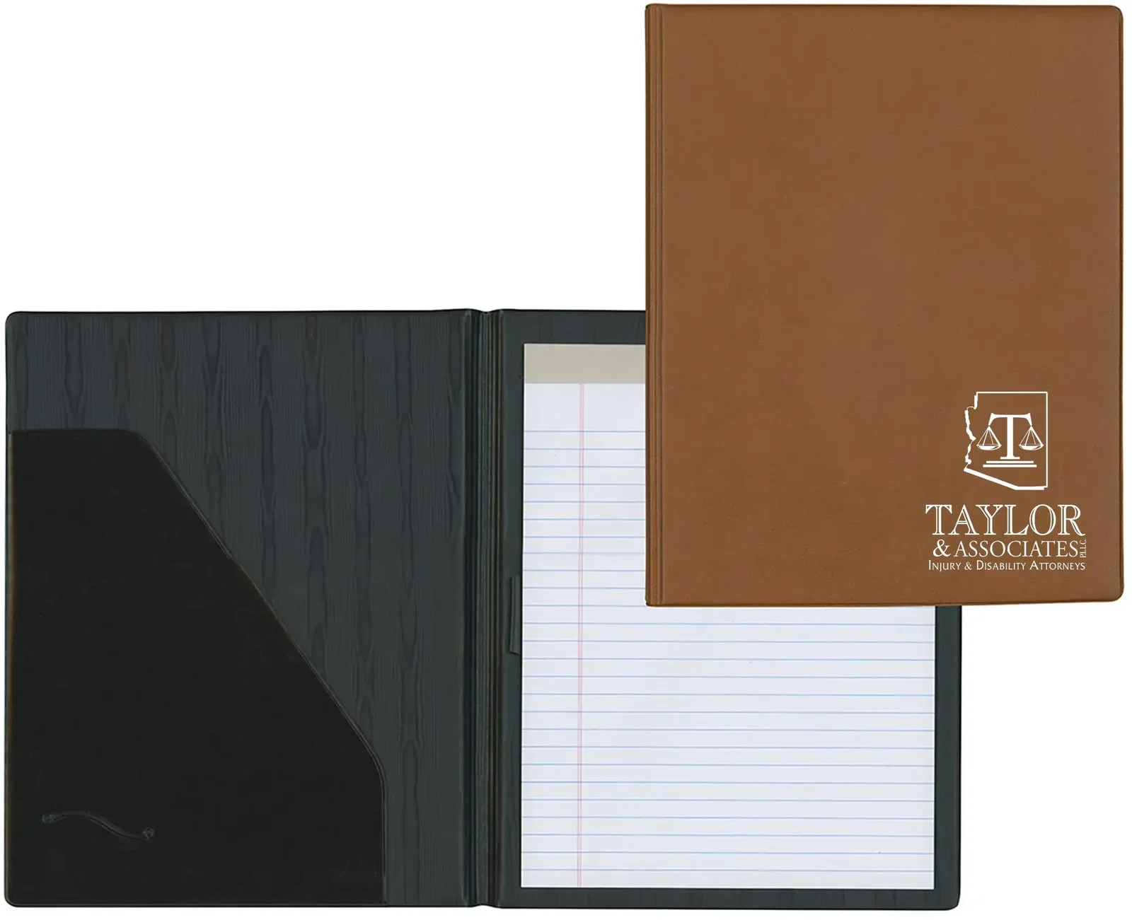 Personalized Sealed-Edge Padded Padfolio - Senior Size — view 2