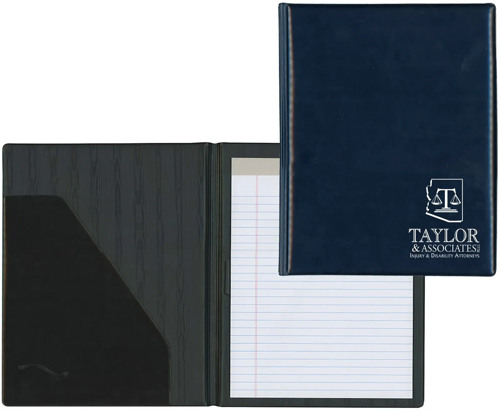 Personalized Sealed-Edge Padded Padfolio - Senior Size — view 4