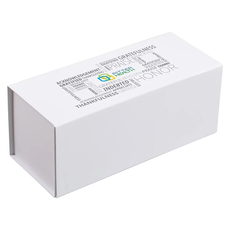 Premium Magnetic Closure Gift Box, front view of the small keepsake box with magnetic lid
