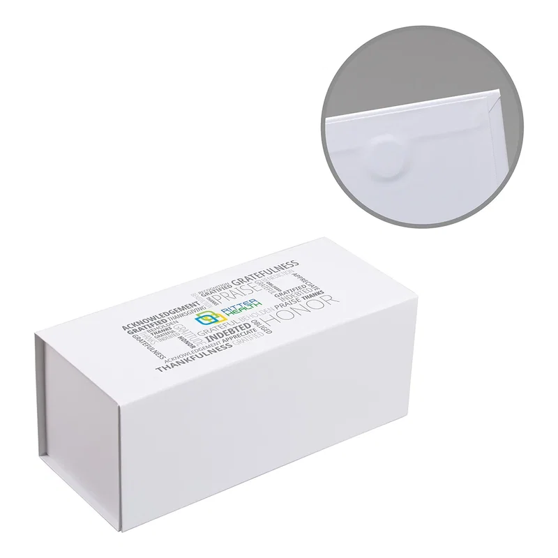 Side profile of the medium Premium Magnetic Closure Gift Box highlighting the magnetic clasp