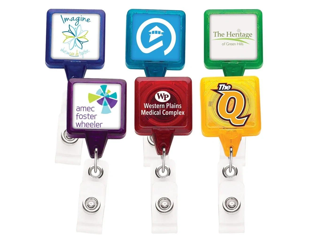 Premium Translucent Badge Reel (360 Alligator Clip & Anti-Twist) — view 3