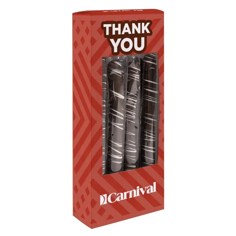Pretzel Rods - Dark Chocolate With White Drizzle — view 2