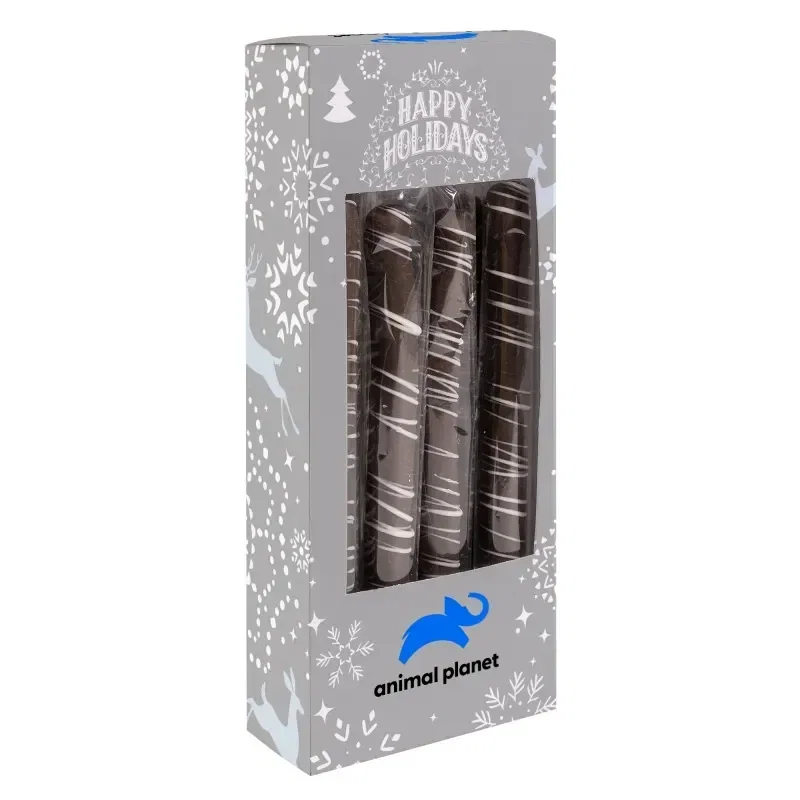 Pretzel Rods - Dark Chocolate With White Drizzle — view 3