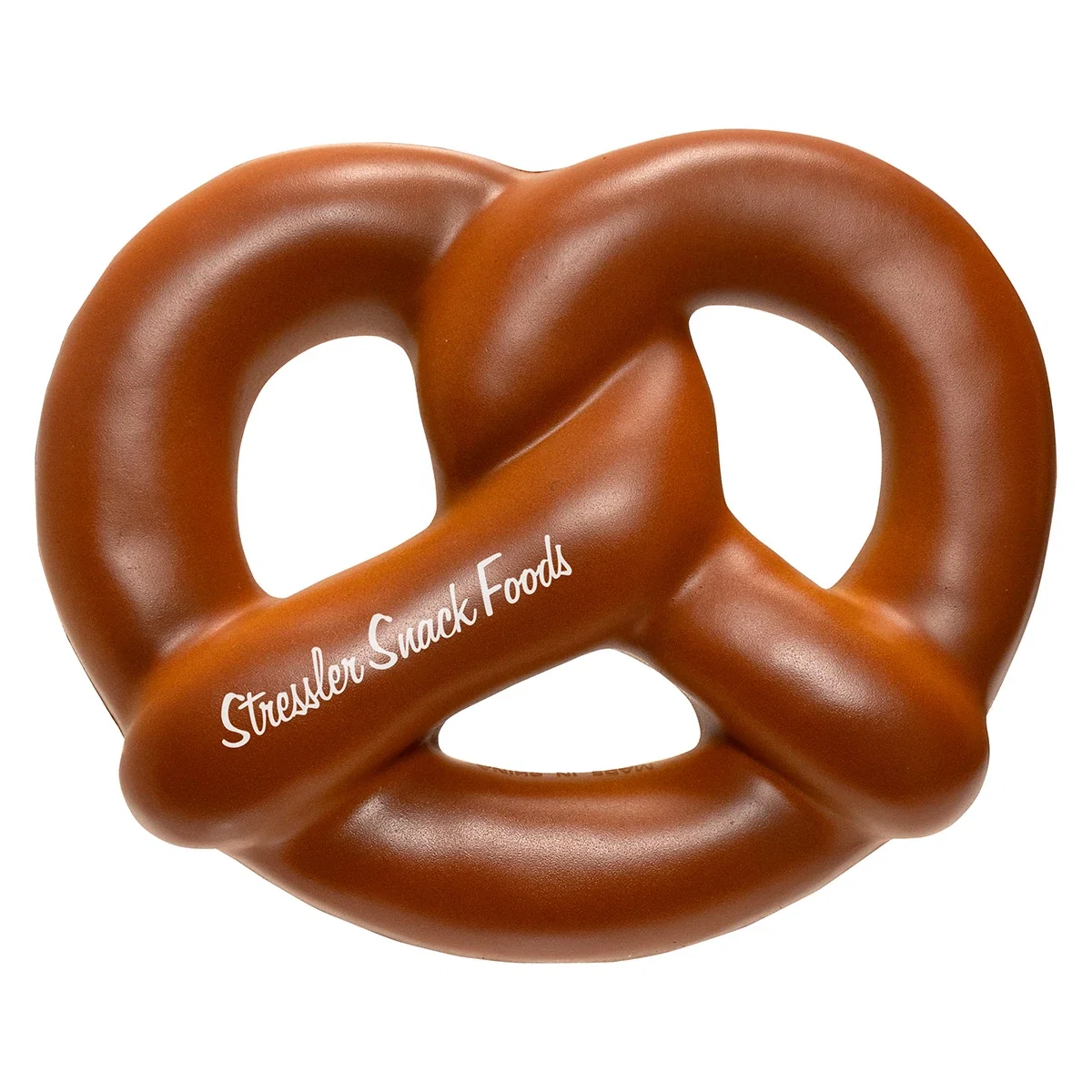 Close-up of the custom Pretzel Stress Reliever's textured surface