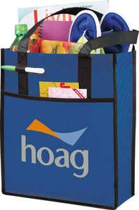 Printed Chevron Non-Woven Shopper Tote