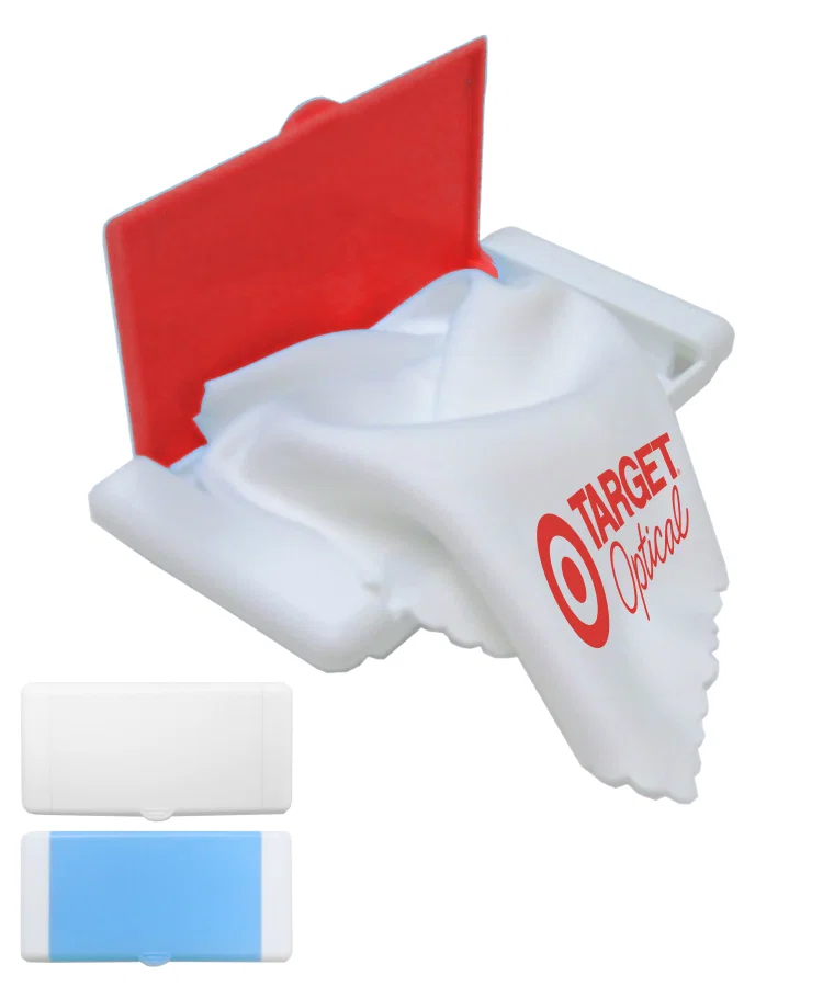 Printed Microfiber Cleaning Cloth with Case — view 2