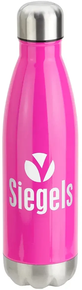 Custom Prism 17 oz bottle with the lid off, branded copper-insulated water bottle