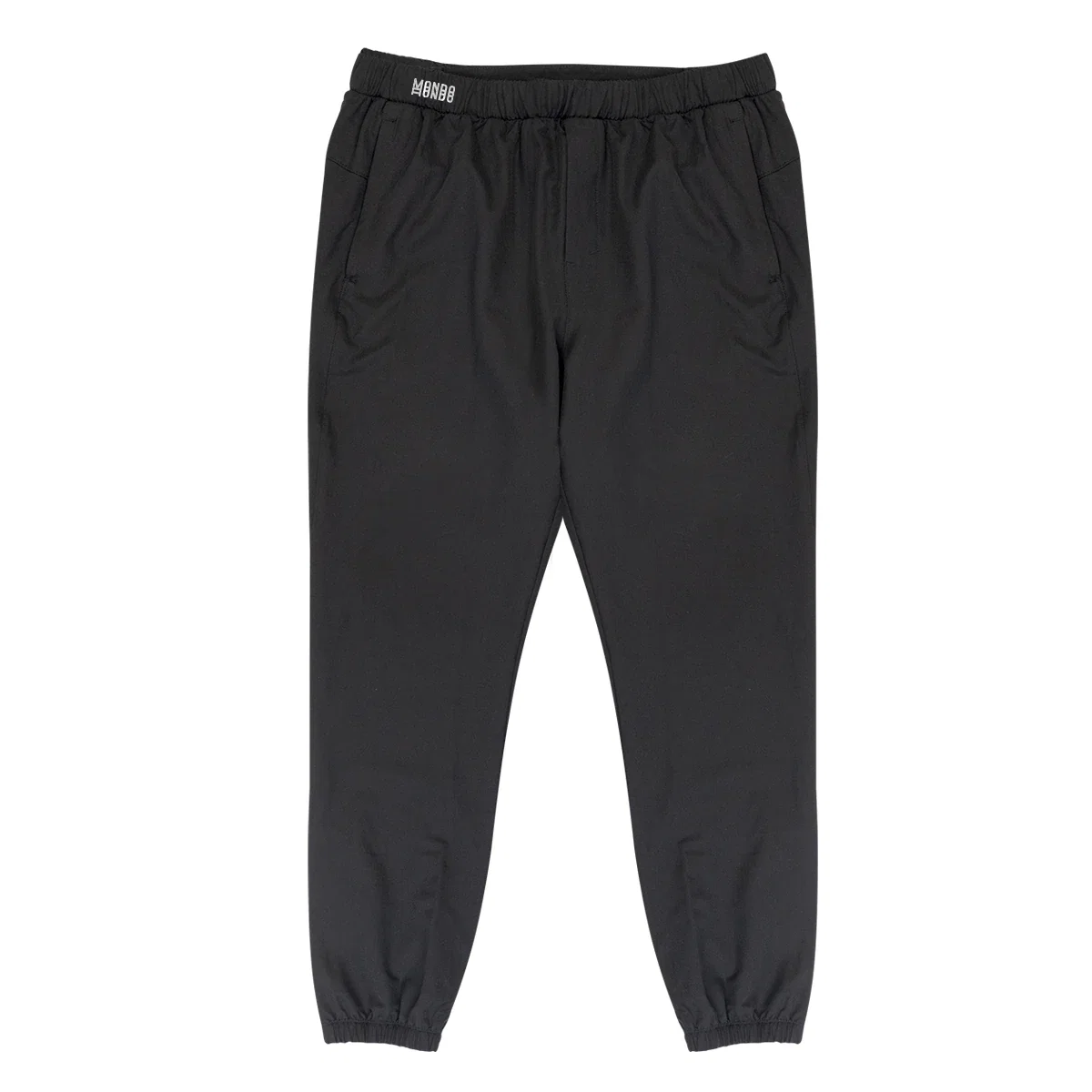 Navy pair shown straight on, waist to hem