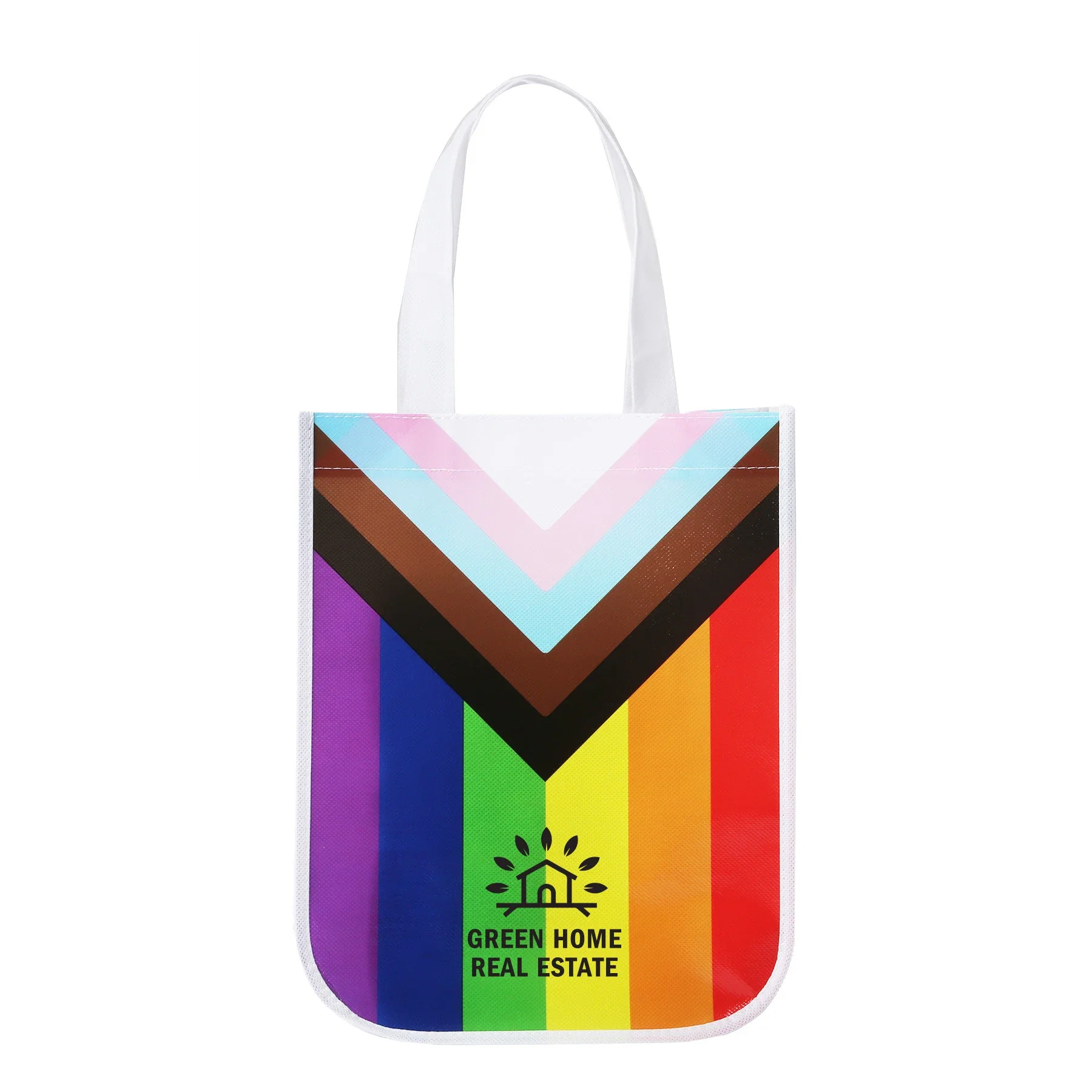 Progress Pride Laminated Fashion Tote Bag — view 2