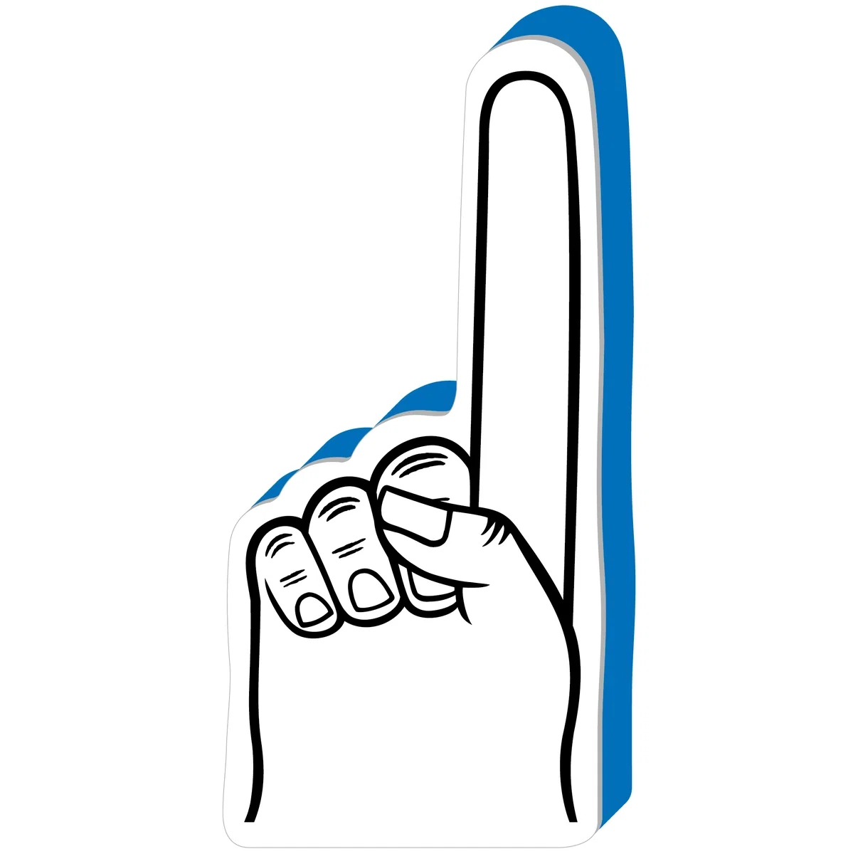 Promotional #1 Foam Spirit Finger - 16" (One Color Imprint) — view 2