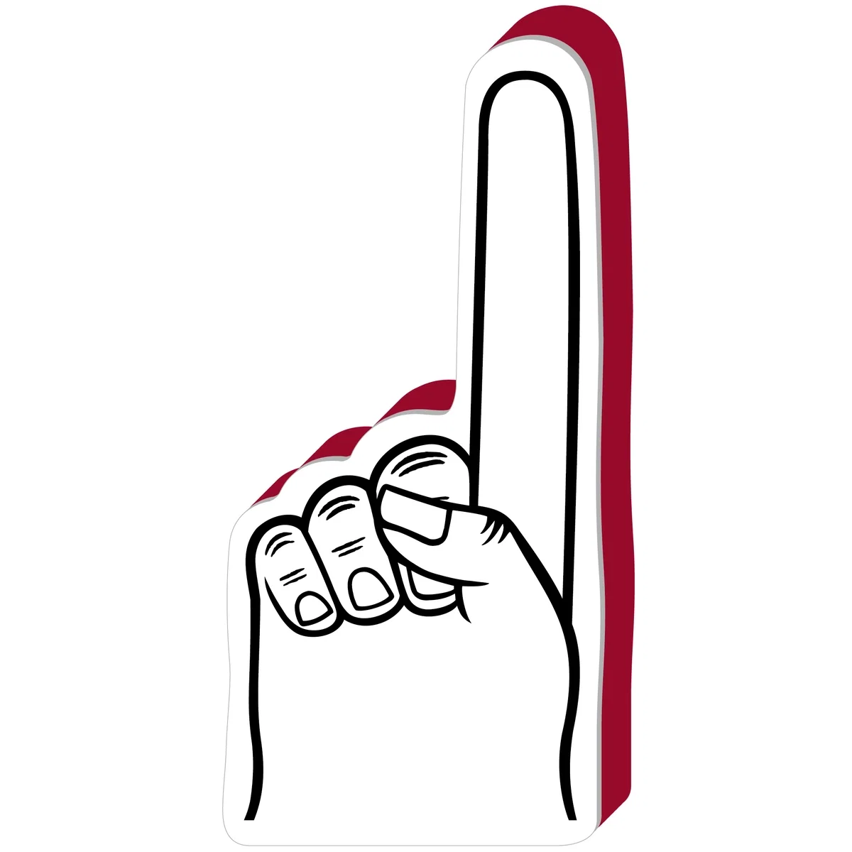 Promotional #1 Foam Spirit Finger - 16" (One Color Imprint) — view 3