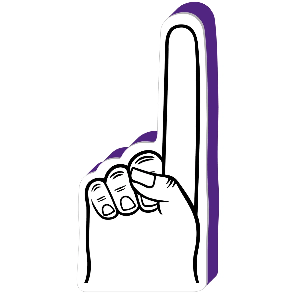 Promotional #1 Foam Spirit Finger - 16" (One Color Imprint) — view 4