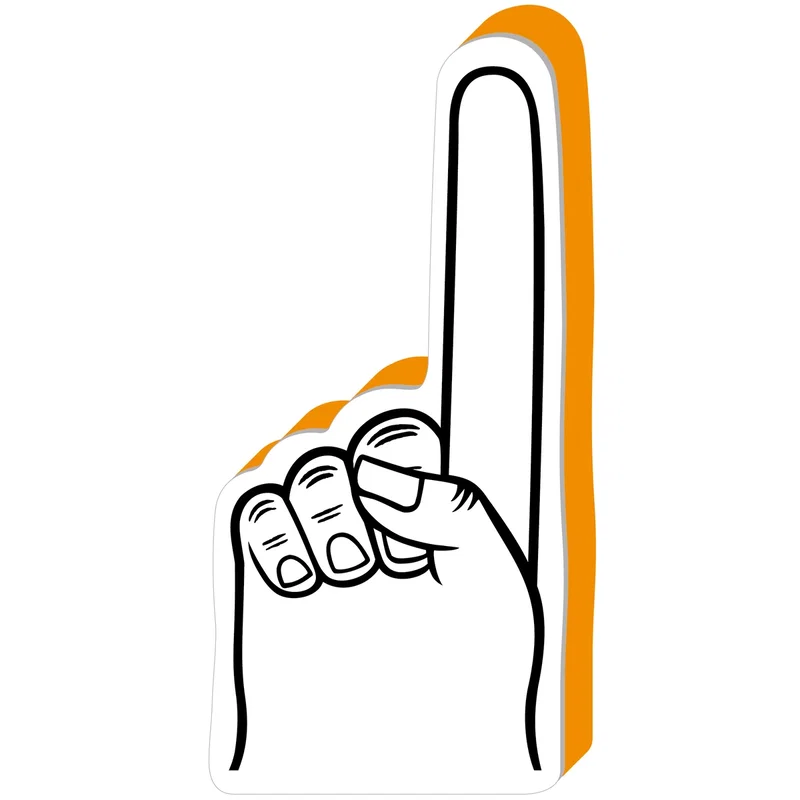 Promotional #1 Foam Spirit Finger - 16" (One Color Imprint) — view 10