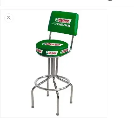Bar Stool with Logo on Seat  — view 2
