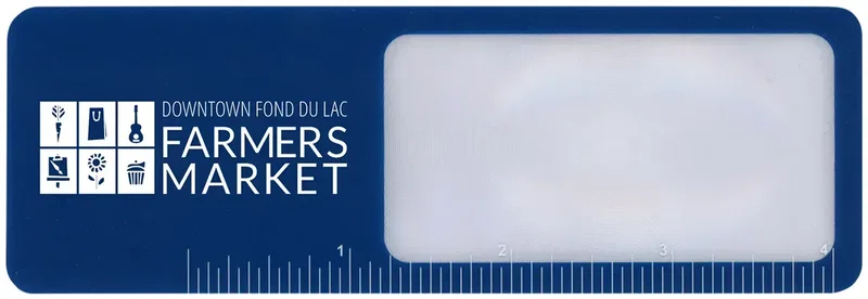Promotional Bookmark Magnifier with 4" Ruler – 5X, Flexible & Unbreakable — view 2