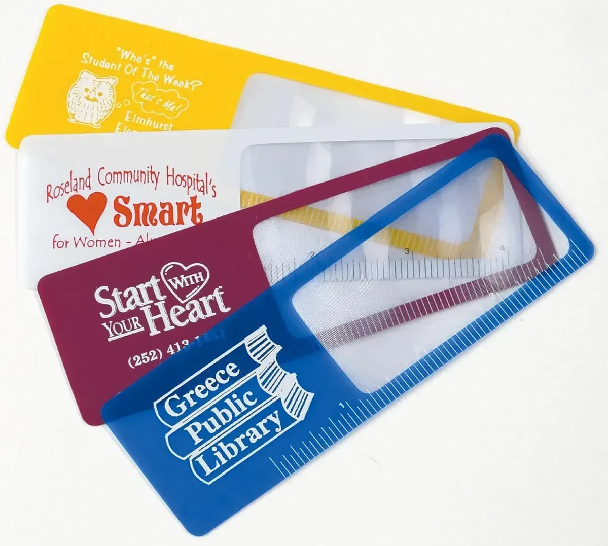 Promotional Bookmark Magnifier with 4" Ruler – 5X, Flexible & Unbreakable — view 3
