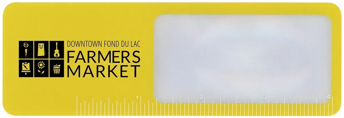 Promotional Bookmark Magnifier with 4" Ruler – 5X, Flexible & Unbreakable — view 4