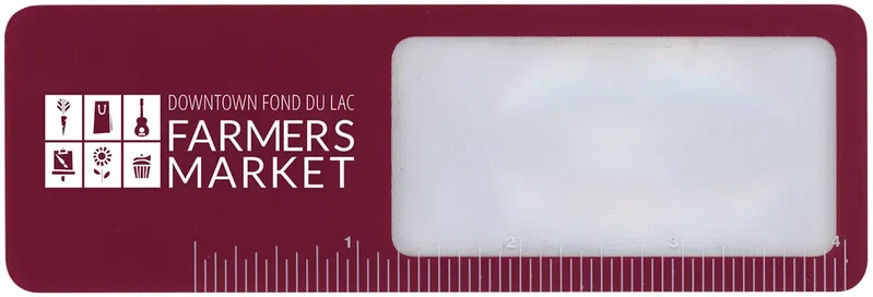 Promotional Bookmark Magnifier with 4" Ruler – 5X, Flexible & Unbreakable — view 6