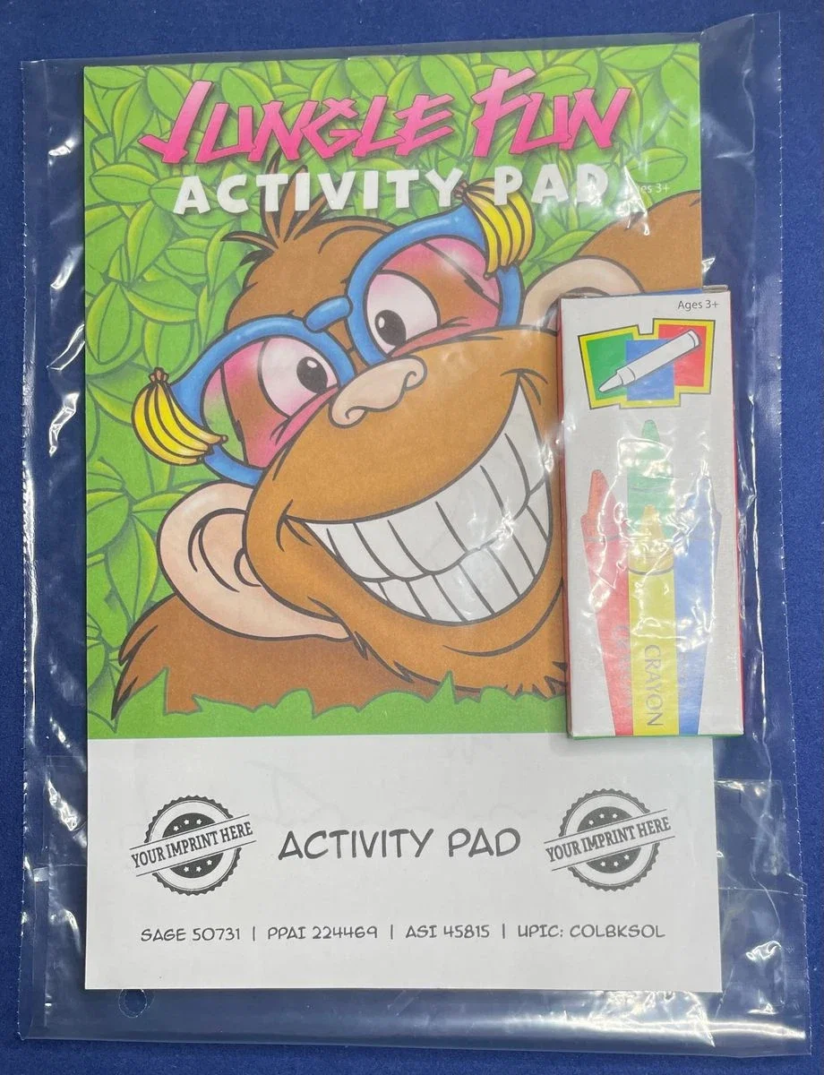 Promotional Jungle Fun Kids Activity Pad