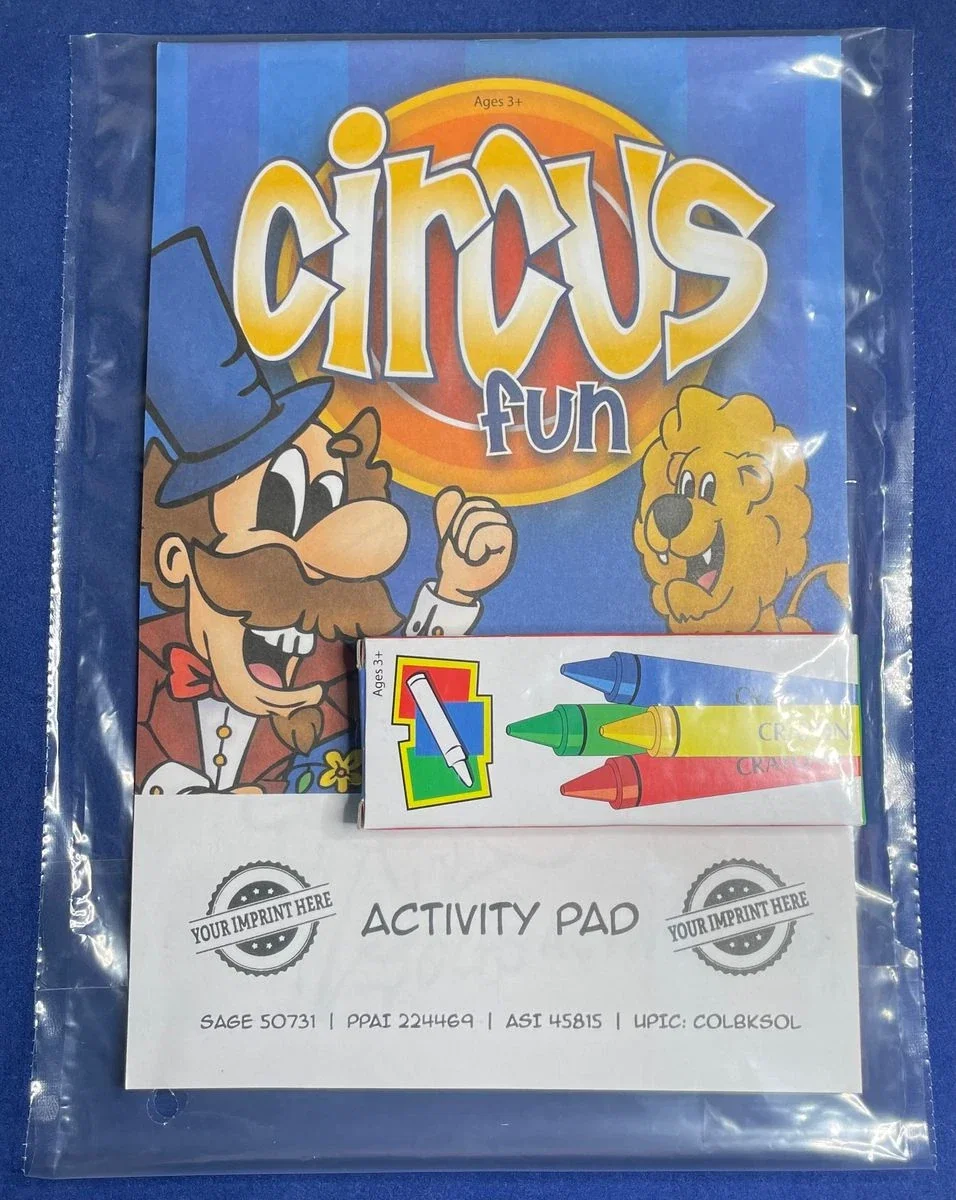 Promotional Logo Circus Fun Children’s Activity Pad