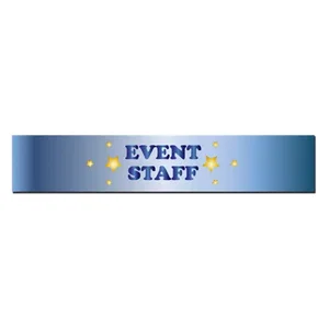 Promotional Satin Ribbon Armbands with Velcro - 4" X 18"