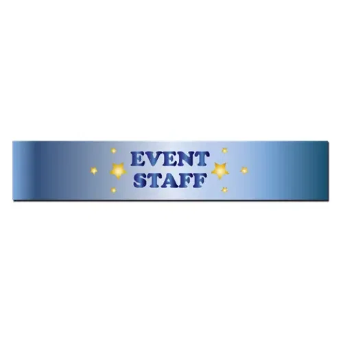Promotional Satin Ribbon Armbands with Velcro - 4" X 18"