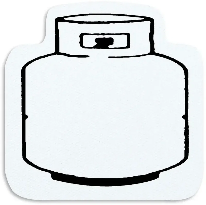 Propane Tank Jar Opener. Propane tank-shaped natural rubber jar opener for kitchen giveaways, view 10