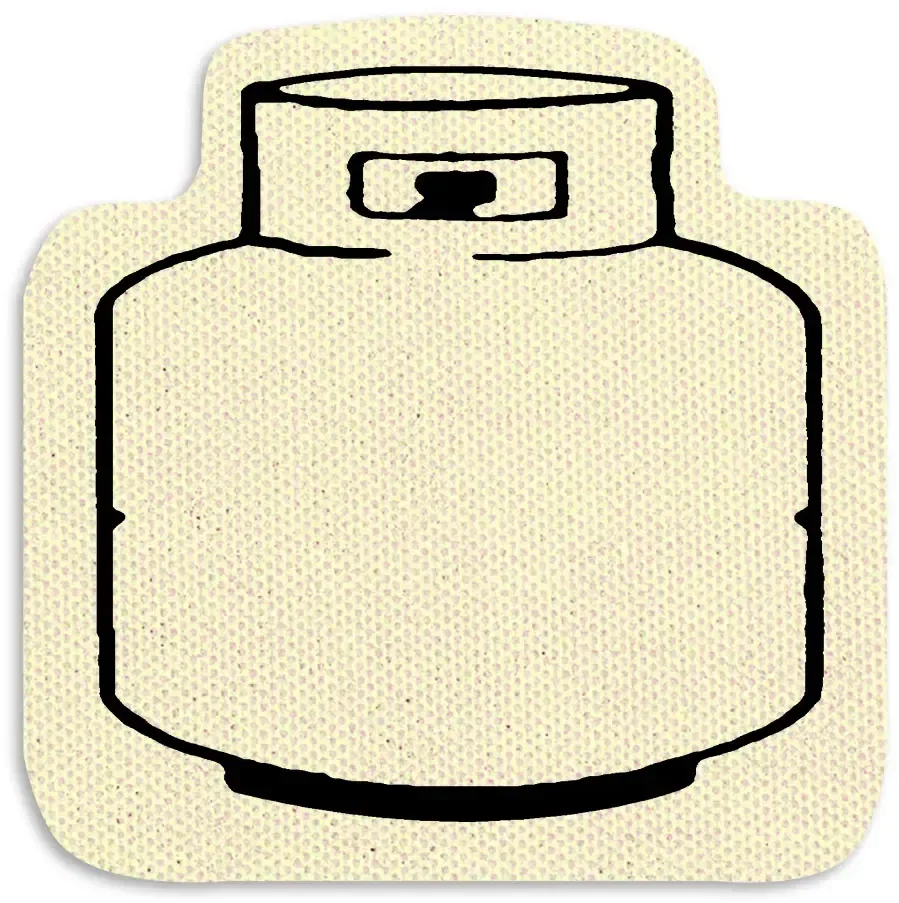 Propane Tank Jar Opener. Propane tank-shaped natural rubber jar opener for kitchen giveaways, view 3