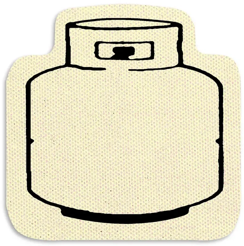 Propane Tank Jar Opener. Propane tank-shaped natural rubber jar opener for kitchen giveaways, view 3