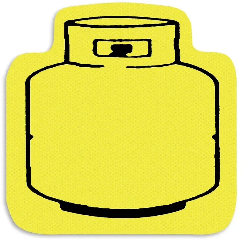 Propane Tank Jar Opener. Propane tank-shaped natural rubber jar opener for kitchen giveaways, view 7