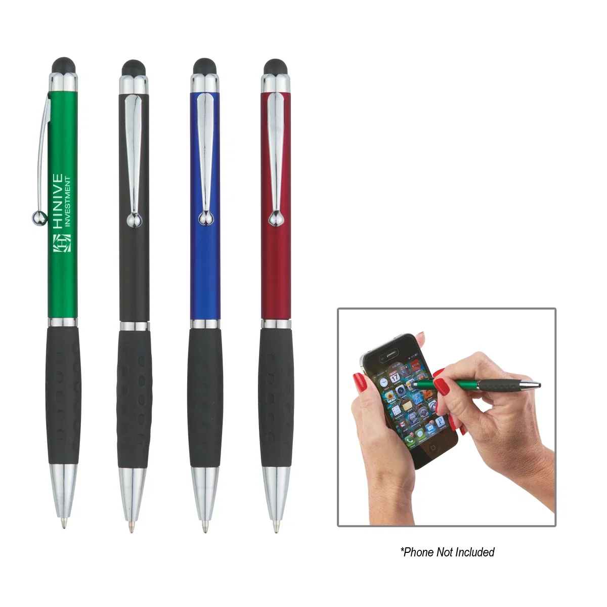 Side profile of the pen laid flat and still