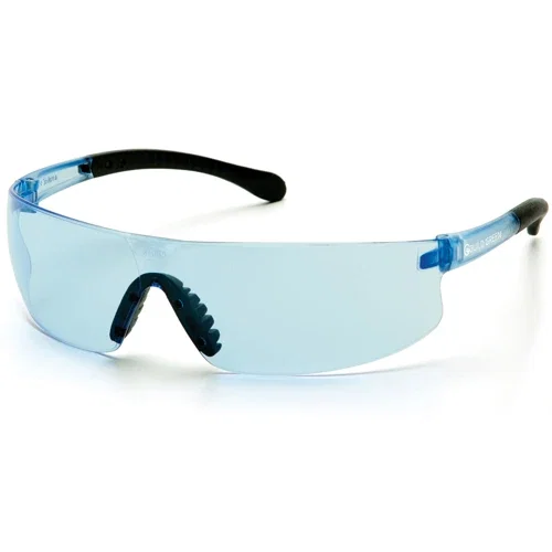 Provoq Safety Glasses side profile showing UV-protection wraparound temples