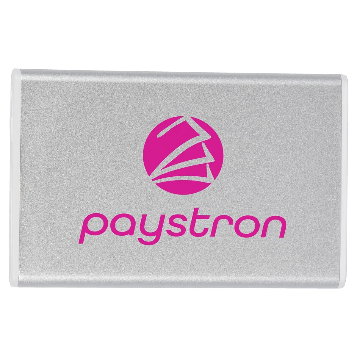 Smartphone charging from the Provost Aluminum Power Bank, in-use shot