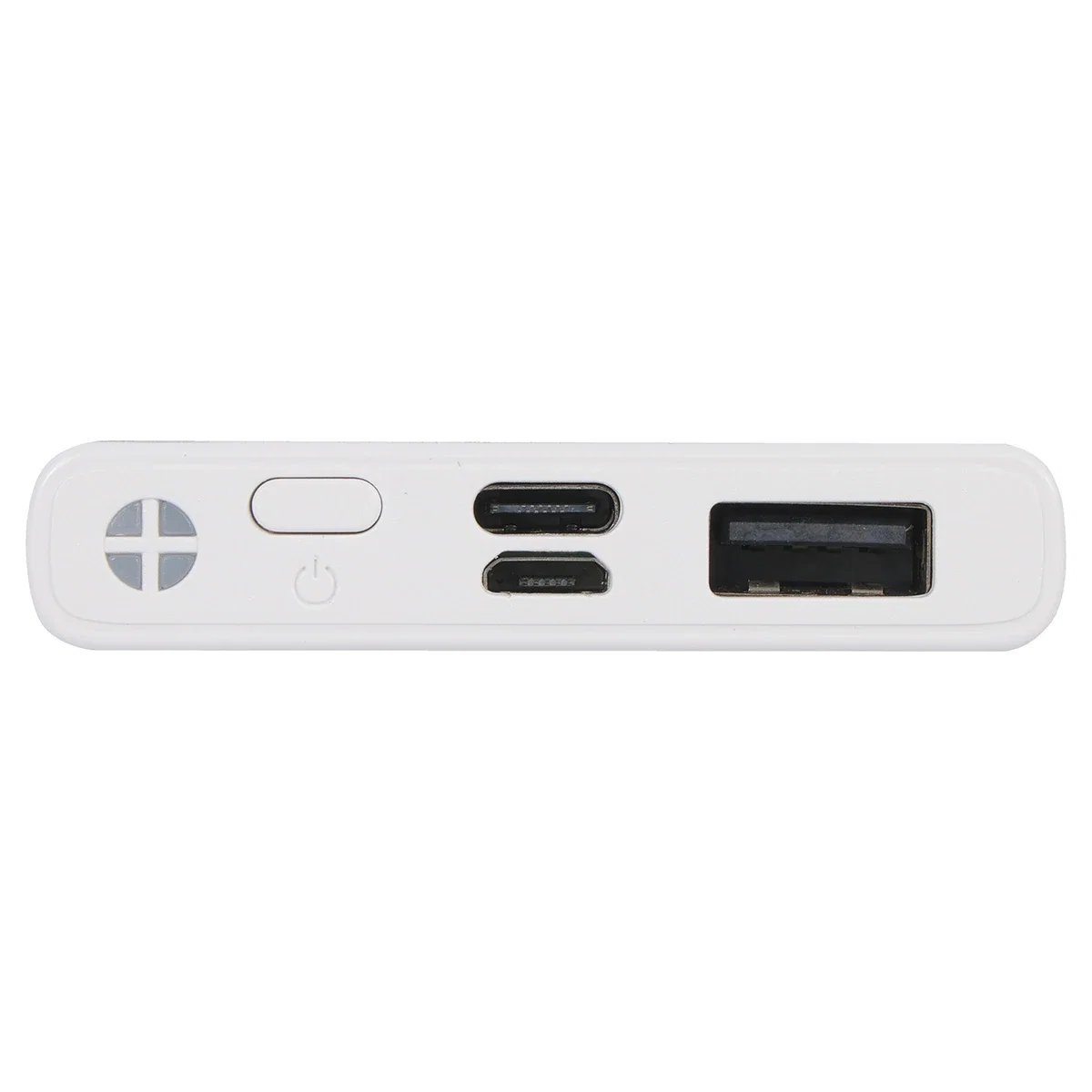 Close-up of the custom logo imprint area on the Provost Power Bank