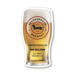 Pub Glass Shaped Magnet, 4" x 2.13", Full-Color Imprint